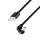 Logilink USB 2.0 Type-C cable C/M 180° to USB-A/M alu 1m Black