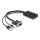 DeLock HDMI to VGA Adapter with Audio 25cm Black