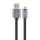 Gembird CCDB-mUSB2B-AMBM-6 Cotton braided micro-USB cable with metal connectors 1,8m  Black