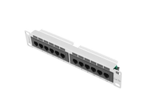 Lanberg 12-port Patch Panel 1U Grey