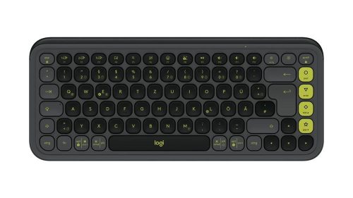 Logitech Pop Icon Wireless Keyboard Graphite/Green US