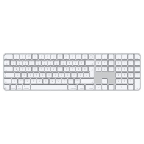 Apple Magic Keyboard (2024) Touch ID and Numeric Keypad Bluetooth Keyboard White HU