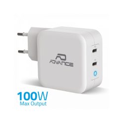 Advance PowerFlex Turbo 100W Wall Charger White