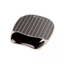   Fellowes Photo Gel géltöltésű Egérpad csuklótámasszal, cikk-cakk mintás