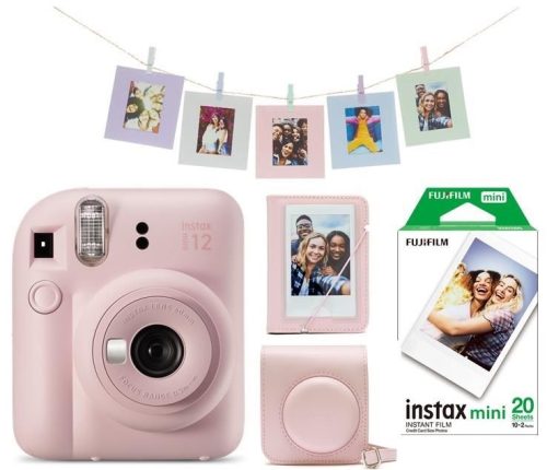 Fujifilm Instax Mini 12 Blossom Pink Csomag