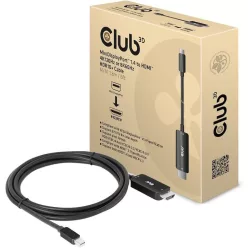 Club3D MiniDisplayPort 1.4 to HDMI Cable 1,8m Black