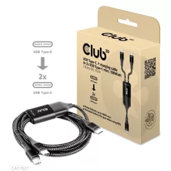   Club3D USB Type-C, Y charging cable to 2x USB Type-C max. 100W 1,83m Black