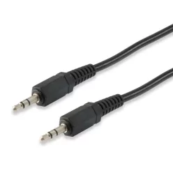 EQuip 3.5mm Male to Male Stereo Audio cable 2,5m Black