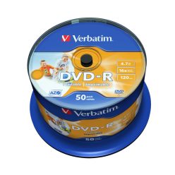 Verbatim DVD-R 4,7Gb 16x Hengeres 50db/csomag (50-es címke)