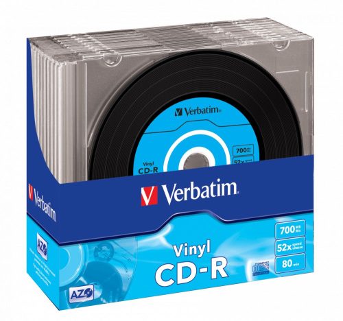 Verbatim CD-R 80 52x Slim tok 10db-os (10-es címke)