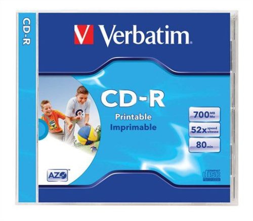 Verbatim CD-R 80 52x Normál tok 1db-os (1-es címke)