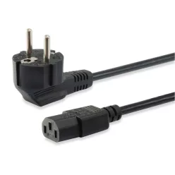 EQuip High Quality Power Cord C13 to Schuko 1,8m Black