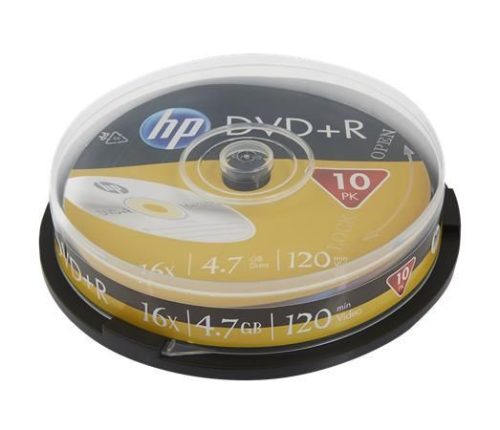 HP DVD+R 4,7Gb 16x Hengeres 10db/csomag (10-es címke)