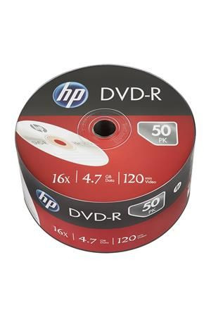 HP DVD-R 4,7Gb 16x Zsugor csomagolás 50db/csomag (50-es címke)