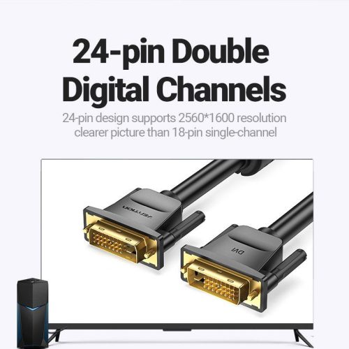 Vention DVI (24+1) -> DVI cable 3m Black