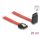 DeLock SATA 6 Gb/s Cable straight to upwards angled 20cm Red