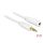 DeLock Stereo Jack Extension Cable 3.5 mm 3 pin male > female 2m White