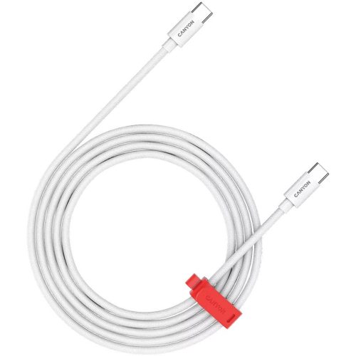 Canyon CC100AB C-C 100W Braided cable 1,2m White