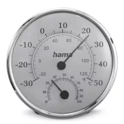  Hama Saipan Thermometer and Hygrometer Időjárás Állomás Silver/Grey
