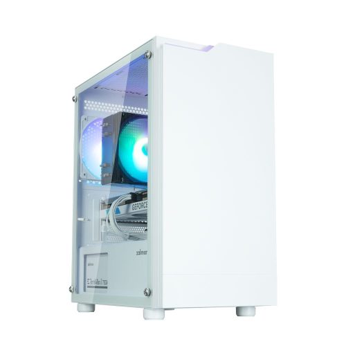 Zalman T4 Plus RGB Tempered Glass White