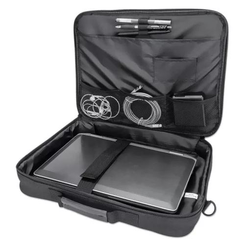 Manhattan Cambridge Clamshell Laptop Bag 15,6" Black