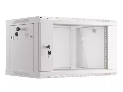 Lanberg 19" 6U Falra szerelhető Rackszekrény Silver