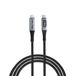   Verbatim Sync & Charge USB4 with Power Display USB-C/USB-C 240W Cable 1,2m Black