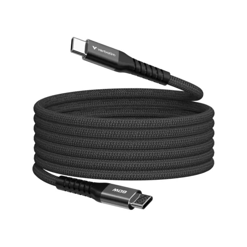 Verbatim Sync&Charge USB-C/USB-C 60W Magnetic cable 1,2m Black