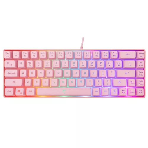 White Shark Ronin RGB Gaming keyboard Pink US