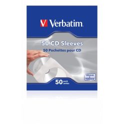 Verbatim CD/DVD Sleeves 50db White