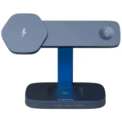   Canyon Wireless Charging Station Hexagon 310 3in1 DarkGrey/Blue