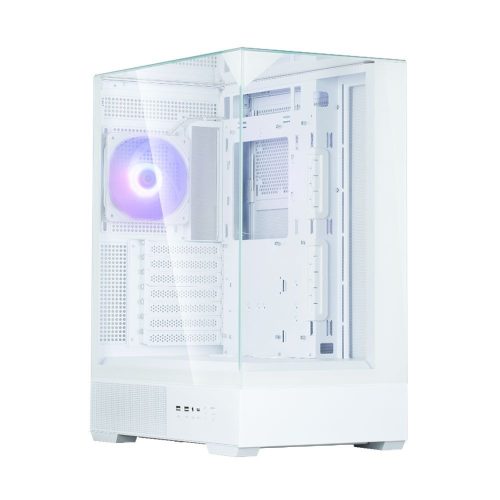 Zalman P40 Prism RGB Tempered Glass White