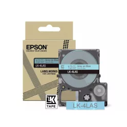Epson LK-4LAS címkeszalag (12mm) Grey on Blue - 8m