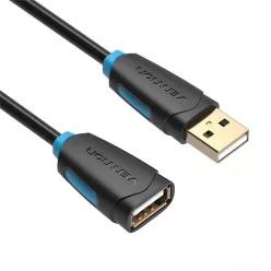 Vention USB-A 2.0/M to USB-A 2.0/F cable 1m Black