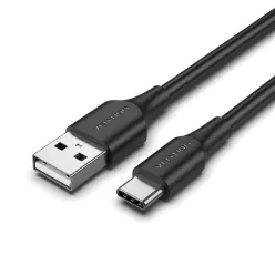 Vention USB-A 2.0/M to USB-C/M cable 1,5m Black