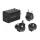 Logilink Dual USB socket travel adapter Black