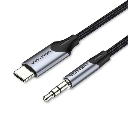 Vention USB-C Male to 3.5mm Male Audio Adapter cable 1m Black