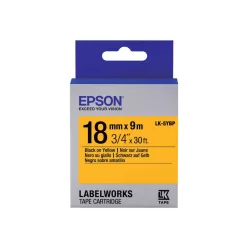 Epson LK-5YBP címkeszalag (18mm) Black on Yellow - 9m