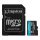 Kingston 64GB microSDXC Canvas Go Plus Gen4 Class 10 UHS-I U3 + adaper
