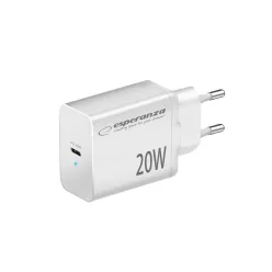 Esperanza EZC104K Quick Power Charger 20W USB-C PD White