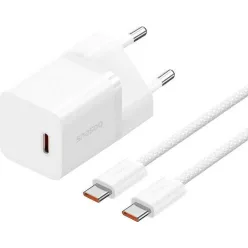 Baseus USB-C GaN5 mini 30W mains charger White