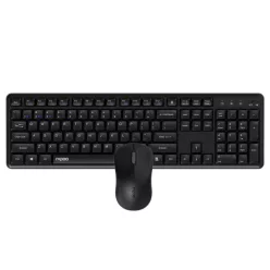   Rapoo 8150M Silent Multi-mode Wireless Bluetooth Keyboard Combo Black HU