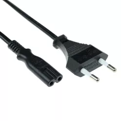 ACT Powercord Euro male - C7 female 3m Black