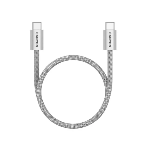 Canyon CND-CCMG60AB15LG OnWire 60MG C-C 60W Magnet Braided cable 1m Light Grey