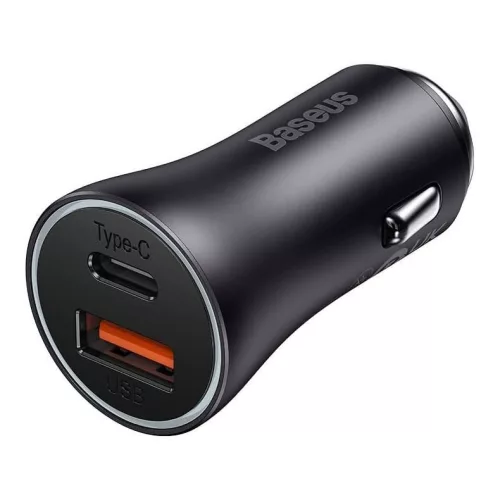 Baseus Golden Contactor Max Car Charger Dark Gray