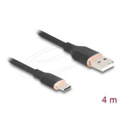 DeLock USB 2.0 kábel USB-A to USB-C 4m Black