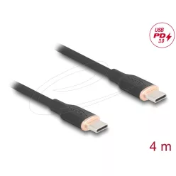 DeLock USB cable USB-C to USB-C 4m Black