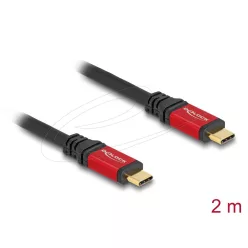 DeLock USB cable USB-C to USB-C 2m Red