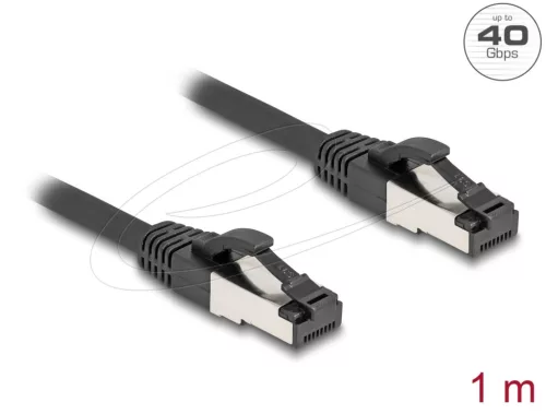 DeLock CAT8.1 S-FTP Patch Cable 1m Black