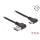 DeLock USB 2.0 Cable Type-A male to USB Type-C™ male angled left/right 0,5m Black